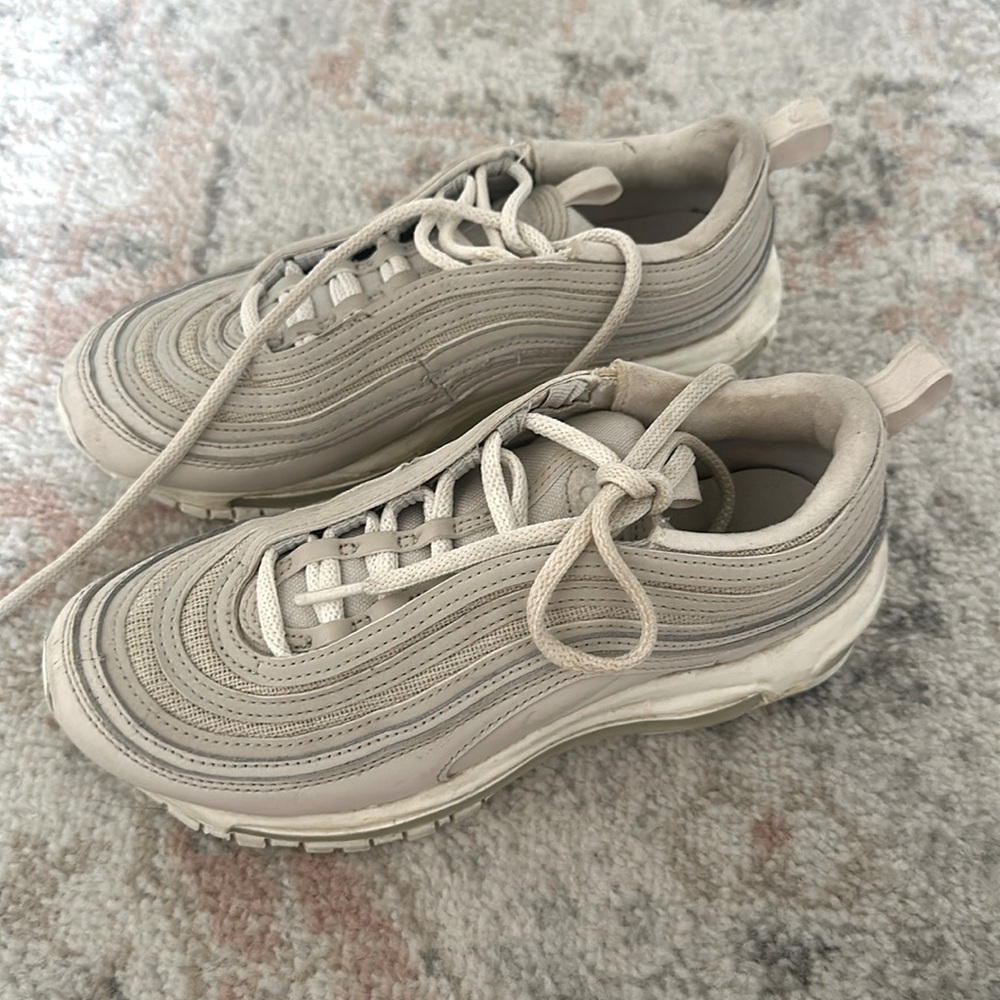 Nike sneakers, cream/ivory color. Super cute and comfy!